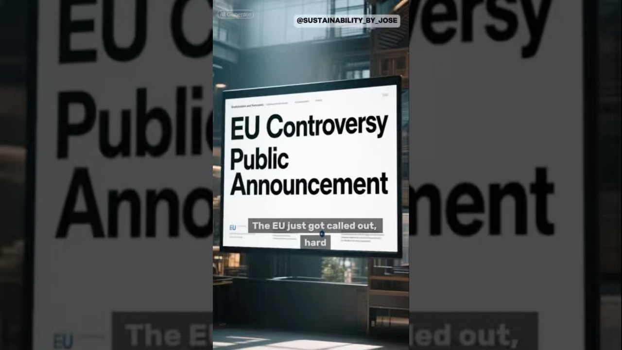 EU Called Out for Watering Down Sustainability Rules | Ombudsman Launches Inquiry