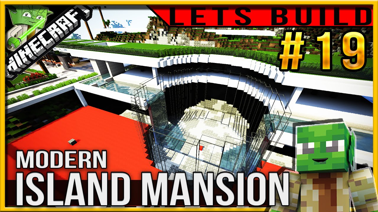 Minecraft 1.9 Modern Island Mansion Let's build (Jacob Sartorious intro ...