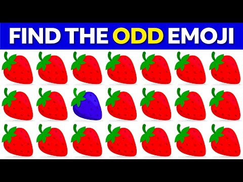 FIND THE ODD EMOJI OUT by Spotting The Difference! | Odd One Out Puzzle | Find The Odd Emoji Quizzes