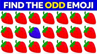 FIND THE ODD EMOJI OUT by Spotting The Difference! | Odd One Out Puzzle | Find The Odd Emoji Quizzes screenshot 5