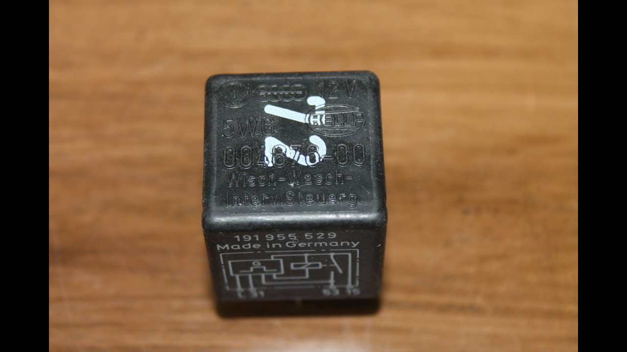 Реле 72 5WG 12V Hella 004876-00 Wisch-Wasch-Interv.St Germany 191955529