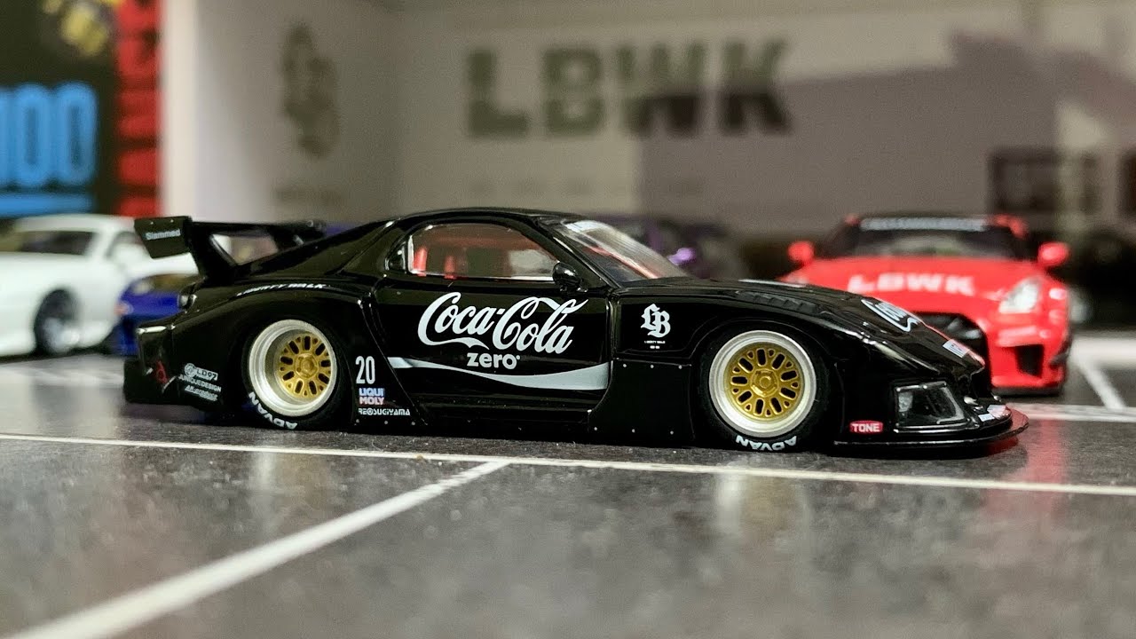 1/64 Inno64 Mazda RX-7 FD3S LB-Super Silhouette LBWK Coca-Cola - YouTube