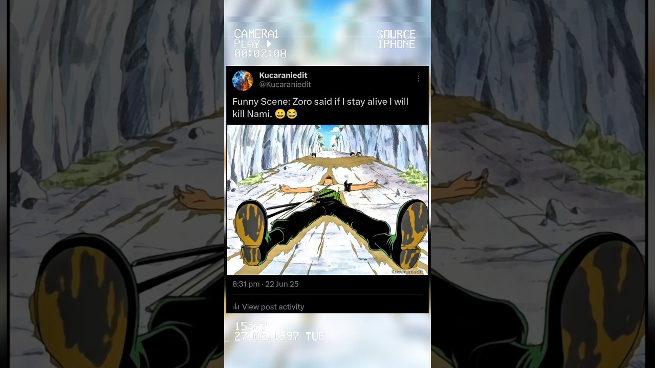 Funny Scene: Zoro said if I stay alive I will kill Nami. 😀😂 