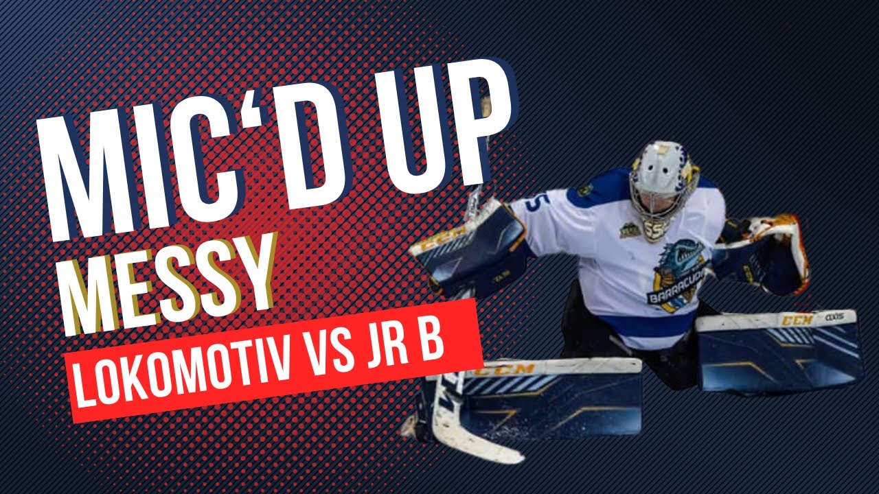 Mic'd Up Hockey Goalie Mic'd Up Messy Lokomotiv vs Jr B Farmers Branch