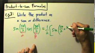 Trigonometry - Product-to-sum Formulas - Example 3