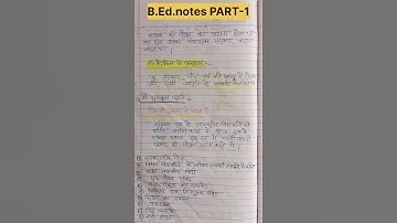 B.Ed. notes|Part-1|1st paper notes for 1st year and second year|Knowledge and Curriculum notes
