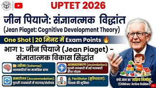 UPTET 2026: जीन पियाजे का संज्ञानात्मक विकास सिद्धांत | Jean Piaget Theory | One Shot (20 Min)