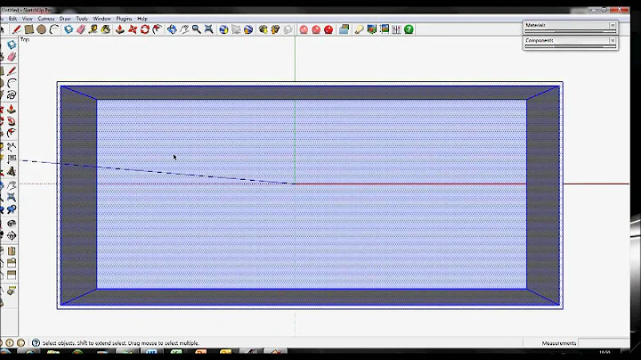 Google Sketchup - Walls, Doors and Windows Tutorial