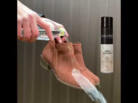Водовідштовхувальний спрей для взуття COCCINE TOURIST WATER STOP 400 мл., відео 2