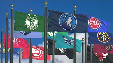 NBA Logos as Flags: A Dynamic Animation