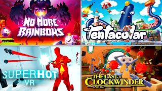 Underrated VR Games Marathon | No More Rainbows | Tentacular | Superhot VR | The Last Clockwinder