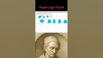 Elementary Logic Puzzle | Which Shape Was Cut? MUST KNOW