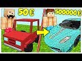 AUTO DA 50 EURO CONTRO AUTO DA 500000 EURO! - Minecraft ITA