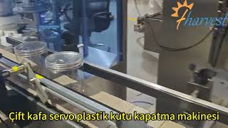 Çift Kafalı Şişe Kapak Kapatma Makinesi, Otomatik Vidalı Kapak Kapatma Makinesi