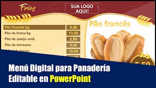 Menu Digital para Panadería Panaderia the bakery Menu Digital para Panadería Panaderia the bakery