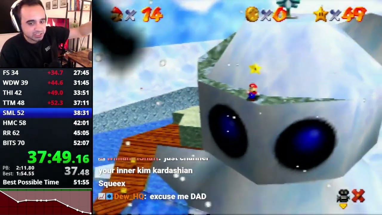 Bald sm64 runner has friendly encounter at the grocery store | Squeex