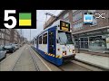 🚊 GVB Amsterdam Tramlijn 5 Cabinerit Jordaan - Amstelveen Stadshart 11G laatste rit trapwagen