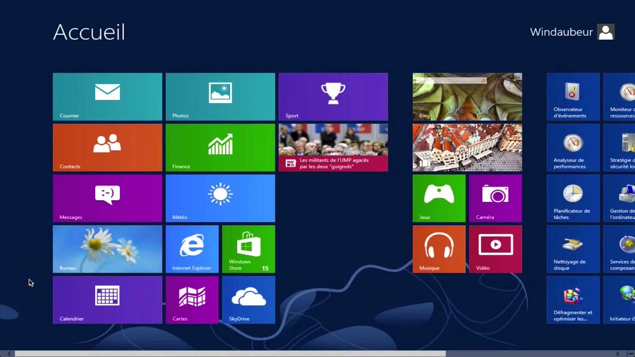Présentation et test de Windows 8 Pro 64 bits YouTube