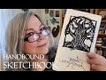 How i made a sketchbook  lino printing  bookbinding