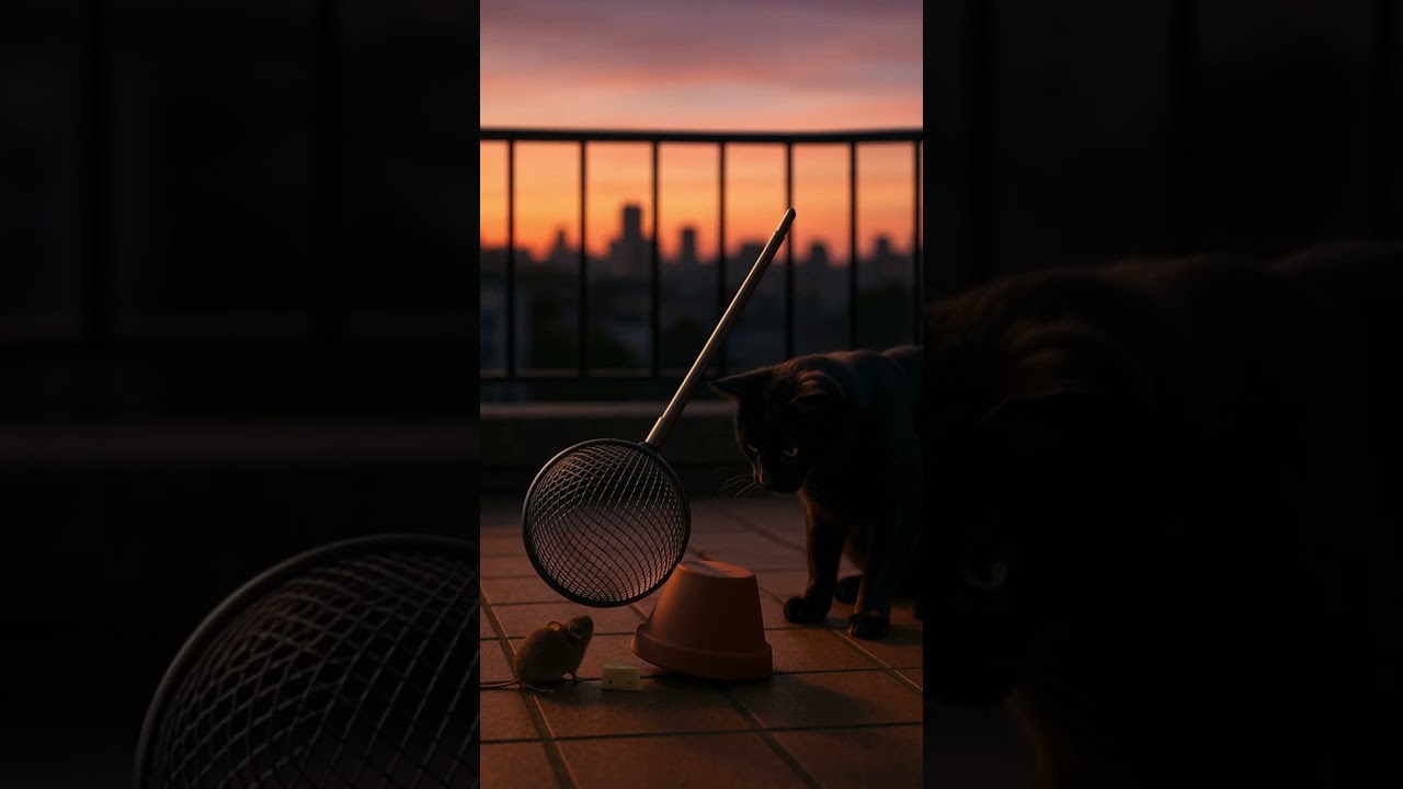 Shocking! 😱😱 The cat goes tactical! A suspense loop you can’t look away from 🎥🐭