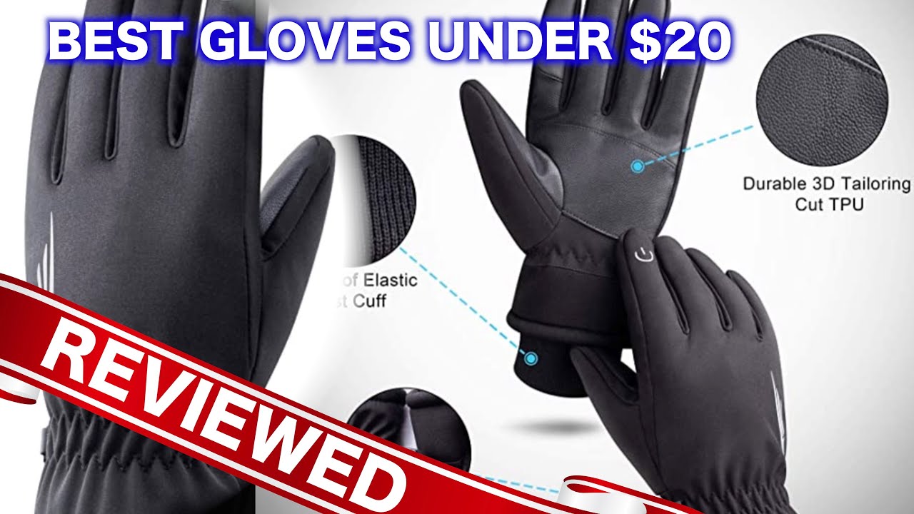 Best Amazon Winter Gloves Under 20 Rivmount Polyester Thinsulate YouTube