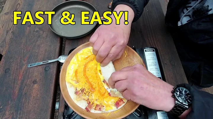 How to Make Breakfast Burrito Camping