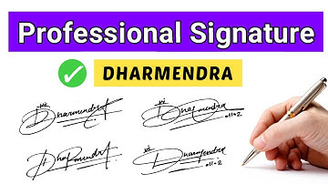 Dharmendra name signature style | Dharmendra name signature | D signature style | D signature