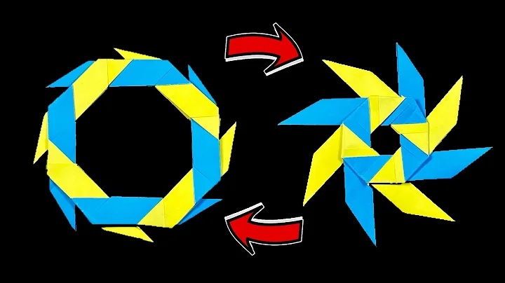 Origami transforming ninja star step-by-step || Origami ninja weapons easy no tape no glue