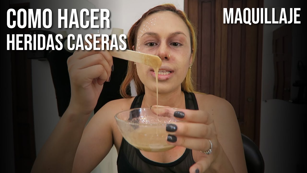 Tutorial de como hacer heridas falsas con gelatina - YouTube