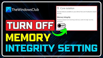 Turn off Memory Integrity setting if Windows cannot load a driver