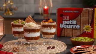 Recipe with ETi Petit Beurre Biscuit : Salted Caramel Biscuit Pudding