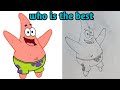 Patrick Star drawing / how to draw patrick star sketch / pencil draw / cartoon characters / #shorts