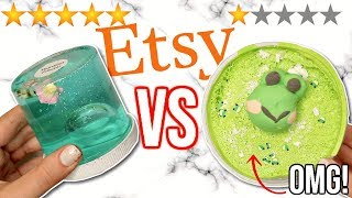 1 STAR vs 5 STAR Etsy Slime Shop Review!