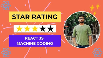 Star Rating Component in ReactJS | Machine Coding Round | React Frontend Interview Question | Hindi