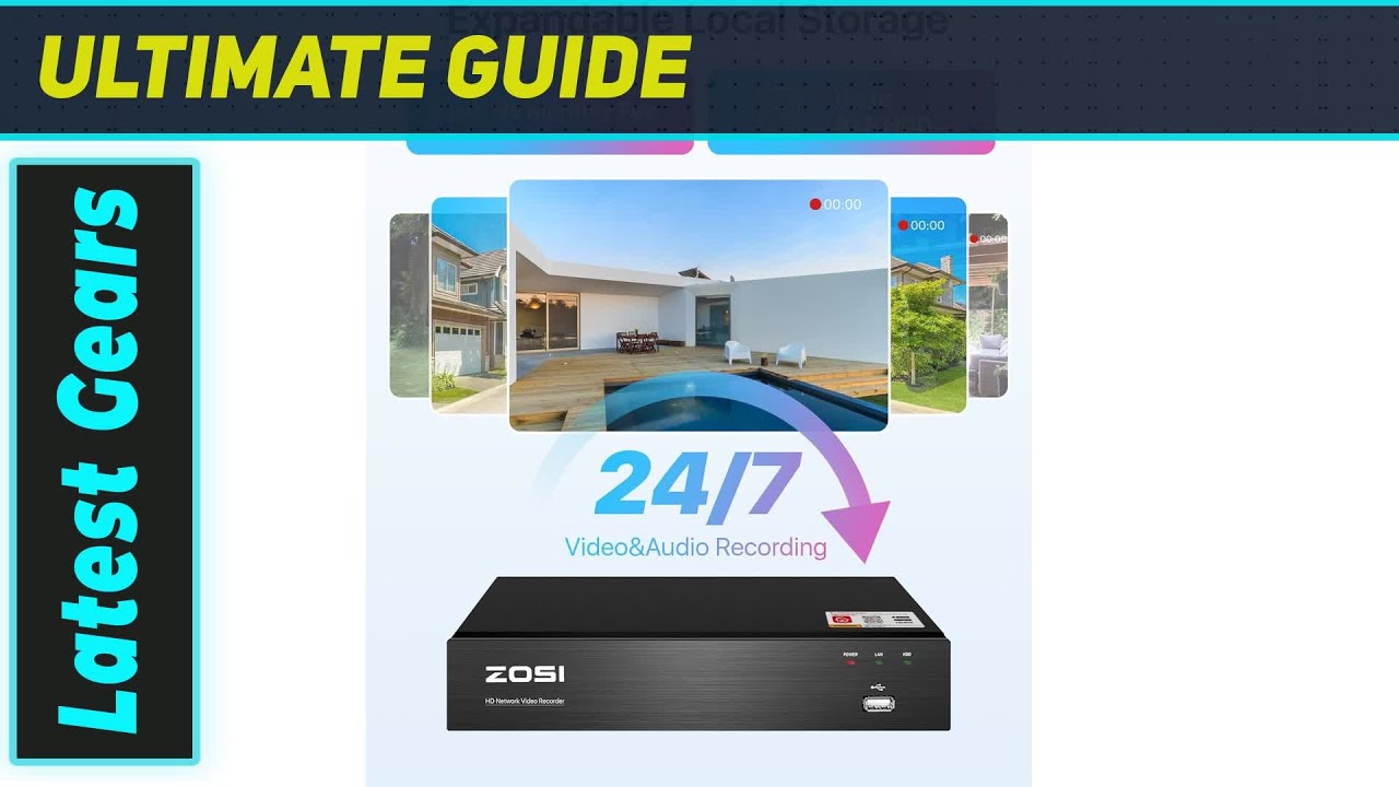 Система ZOSI 4K PoE: потрясающая безопасность дома, простая настройка!