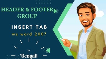 Learn Header & Footer group (Insert tab) MS Word 2007 (beginner to advance)