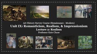 🎨19th century Art | Realism Explained | Art History Lecture 2 (Unit 9, Lecture 2)🎨