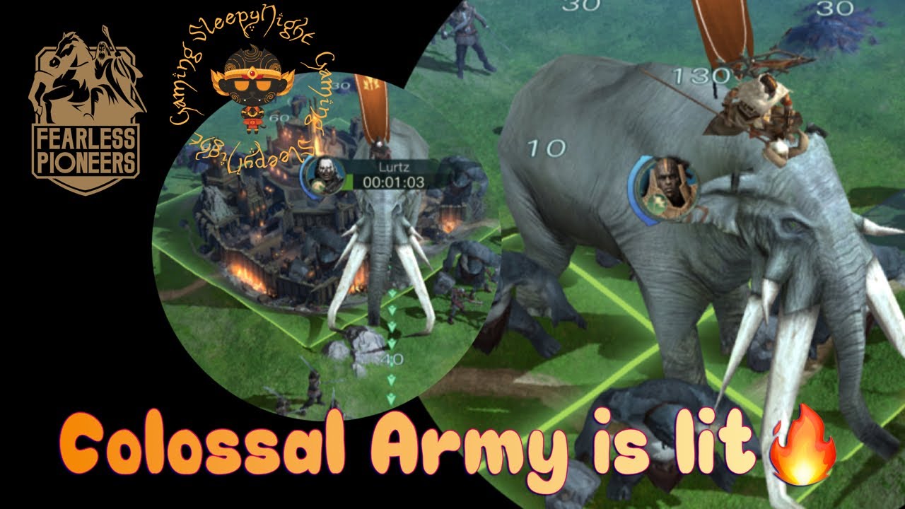 New Colossal Army and Flanking - LOTR Rise to War 2.0 - YouTube