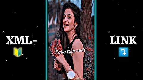 Paake Tujhe Main Khoya Khoya 💗🌼 || XML FILE || New trend ❤ ||Alight motion ||Xml preset 🦋 #xml_file