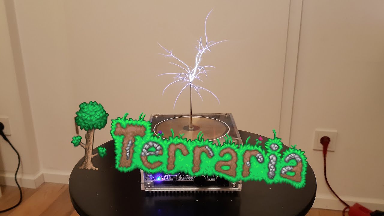 TERRARIA MUSIC played by a TESLA COIL YouTube