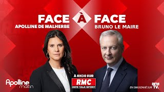 🔴 DIRECT - L&#39;intégrale de l&#39;interview de Bruno Le Maire, ministre de l&#39;Économie, sur RMC