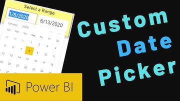 How to Create a Custom Date Picker Visual in Power BI