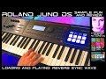 Roland JUNO-DS Sample Fun & Review Loading Analog Synthesizer WAV's Rik Marston