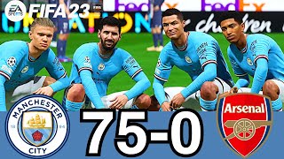 FIFA 23 -Messi Ronaldo Neymar Mbappe In One Team | Man City Vs Arsenal - PS5 4K