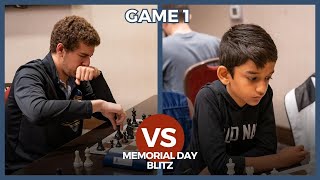 GM Daniel Naroditsky vs Anvay Phadke Game 1: Memorial Day Blitz
