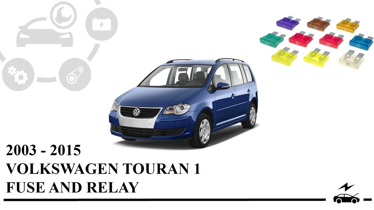 Fuse box diagram Volkswagen Touran 1G 2003 2015 and relay with