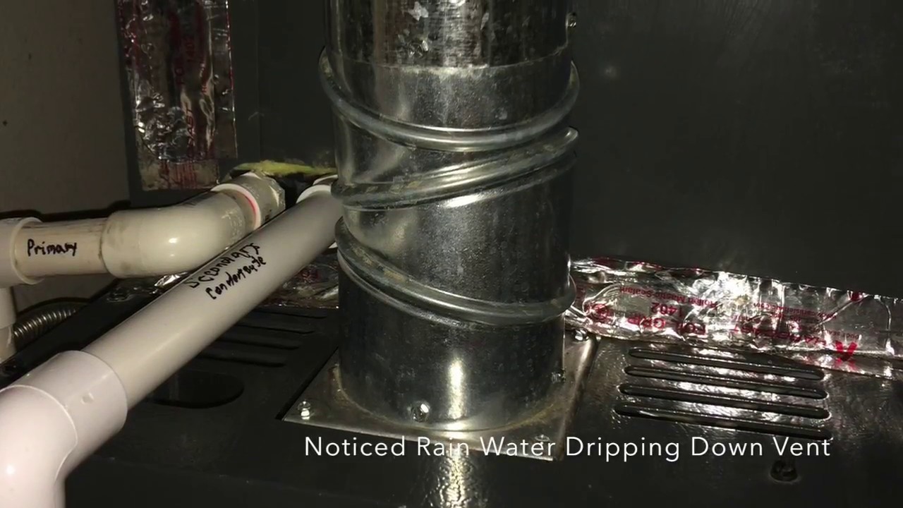 Gas Vent Leak Repair - YouTube