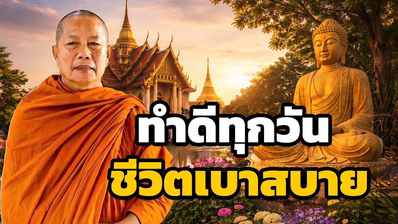 กรรมพาชีวิตลำบาก ทำดีพาชีวิตสบาย ธรรมะคลายทุกข์ พระมหาบุญช่วย ปัญญาวชิโร