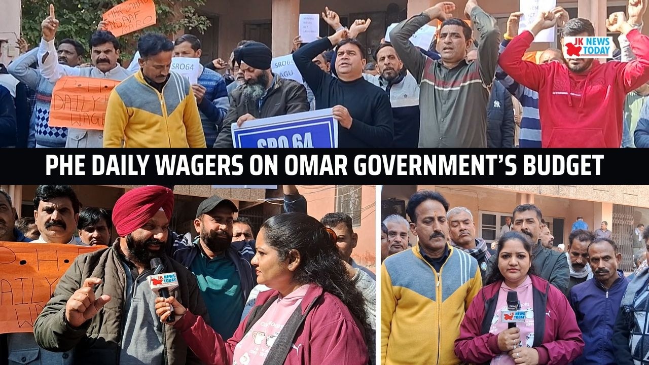 PHE daily wagers on Omar government’s budget | JK News Today