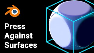 Press against surfaces with Geometry Nodes in Blender!